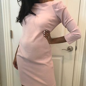 NWOT Zara Woman powder pink dress